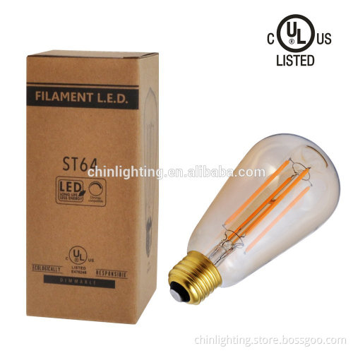 Edison bulb classic type factory price ST64 LED lighting